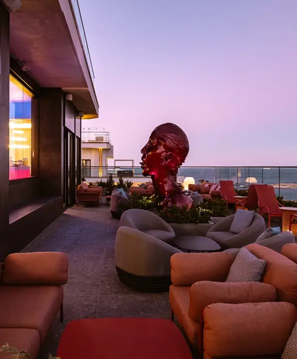 Outdoor Terrace at Medusa Party Venue in Malta